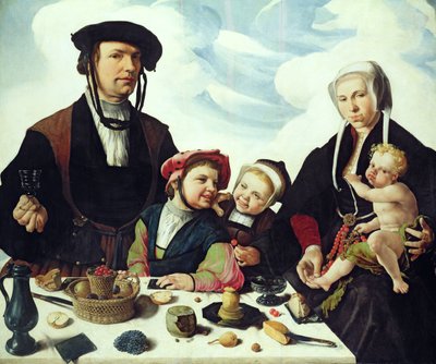 Pieter Jan Foppeszoon et sa famille - Maerten van Heemskerck